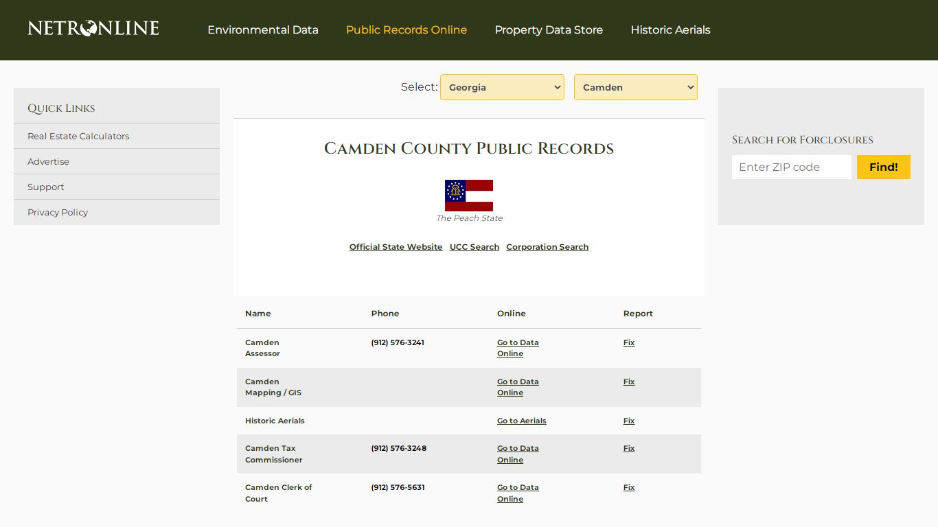 Camden County Public Records - NETROnline.com